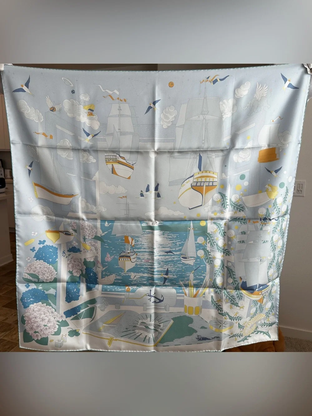 Hermes L'Esprit s'Envole scarf 90